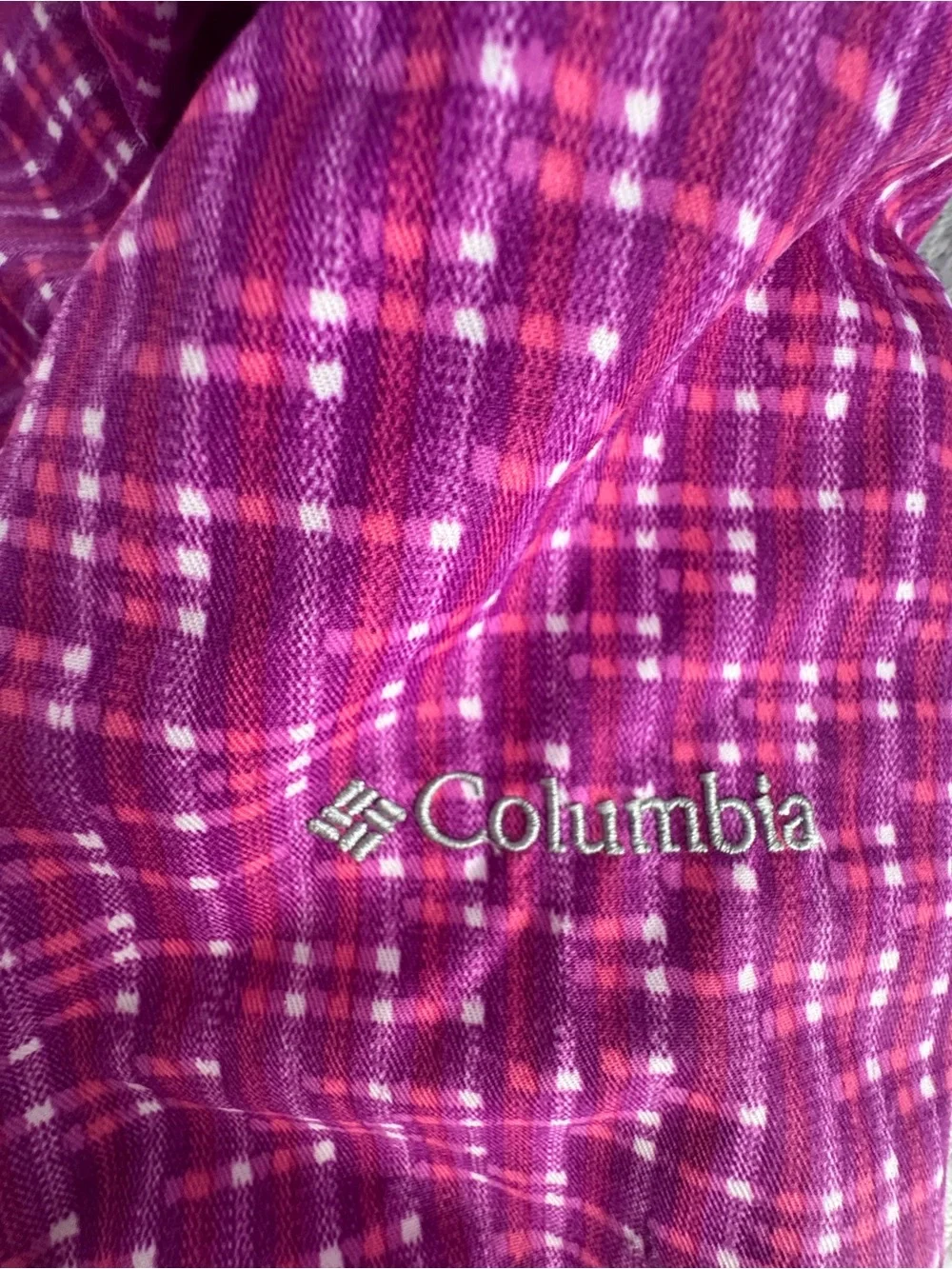 Columbia Girls' Pink & Purple interchange Hooded Snow Jacket